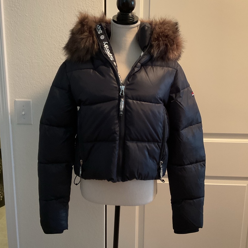SUPERDRY puffer coat - navy
